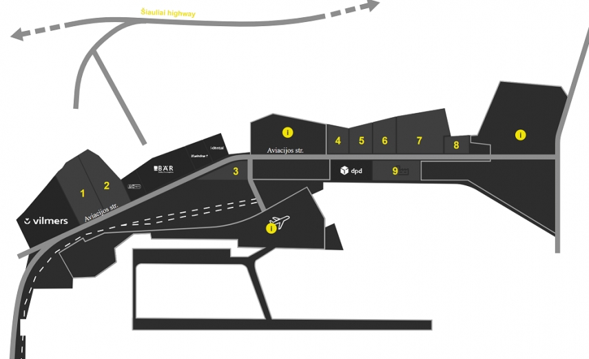 Photo: Free lots (marked in yellow) in Siauliai LEZ awaits you